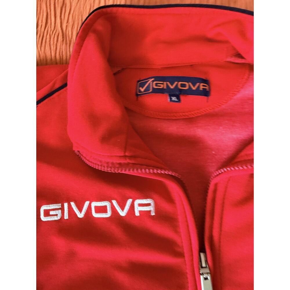Givova Chievo Verona Football Soccer Zip Up Jacket Size Xl View 2